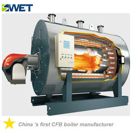 WNS 6t / H Gas Steam Boiler , Oil Fired Fire Tube Boiler For Textile Industry